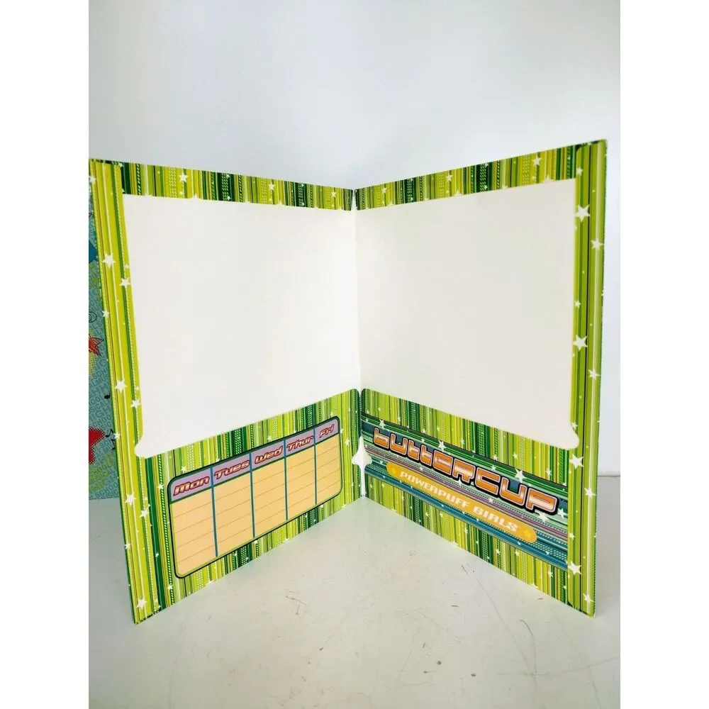 Y2K Powerpuff Girls Blossom Buttercup Bubbles 3 Ring Binder Folder Lot of 4